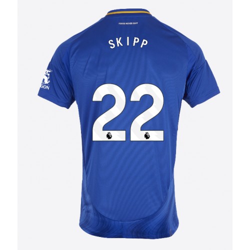 Dres Leicester City Oliver Skipp #22 Domaci 2024-25 Kratak Rukav